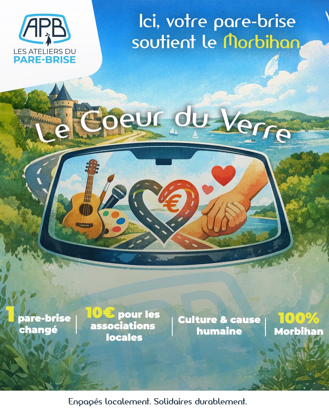 Le Cœur du Verre by Les Ateliers du Pare-Brise - Une initiative solidaire à Vannes